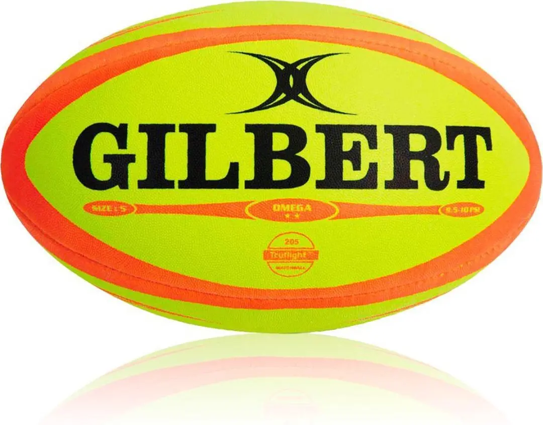 Gilbert Rugbybal Match Omega Fluor Maat 5 - Multikleur
