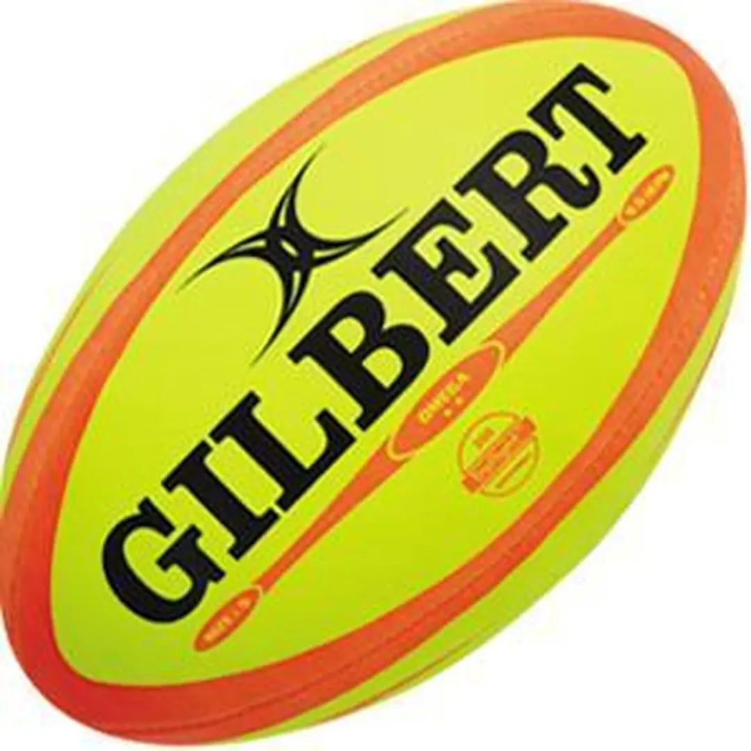 Gilbert Rugbybal Match Omega Fluor Maat 5 - Multikleur