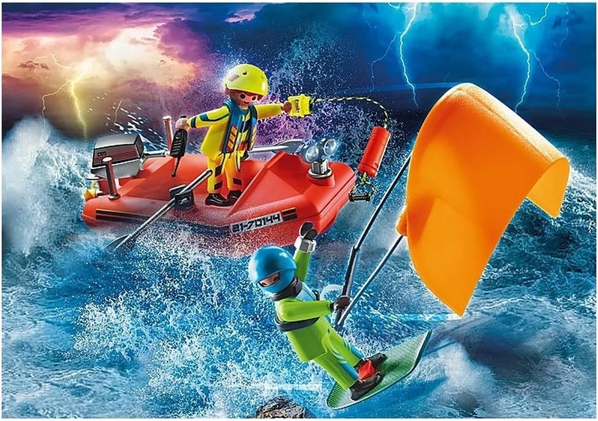 Playmobil City Action Redding op zee 70144 - Kitesurfersredding met boot - Multicolor - afbeelding 6 van 6