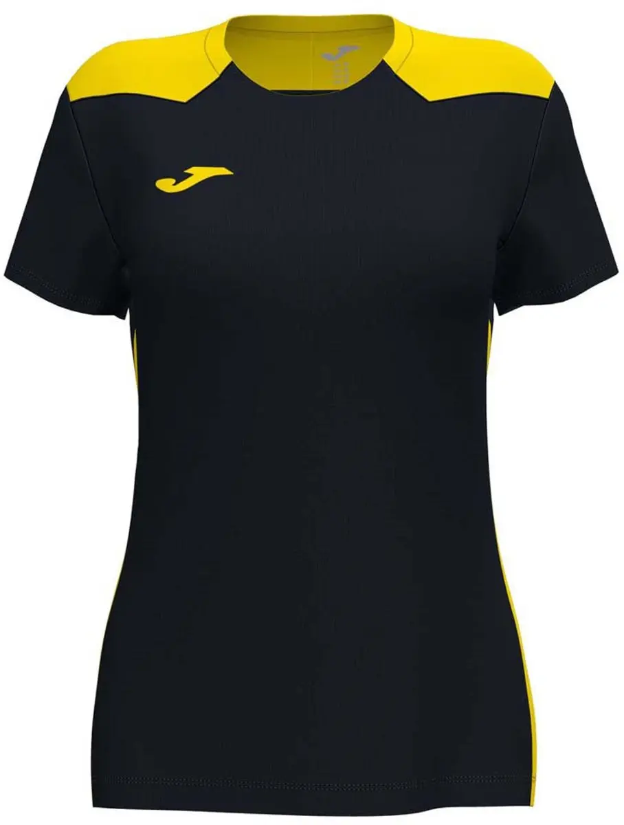 Joma Championship VI Shirt Dames - M - Zwart/Geel - afbeelding 6 van 6