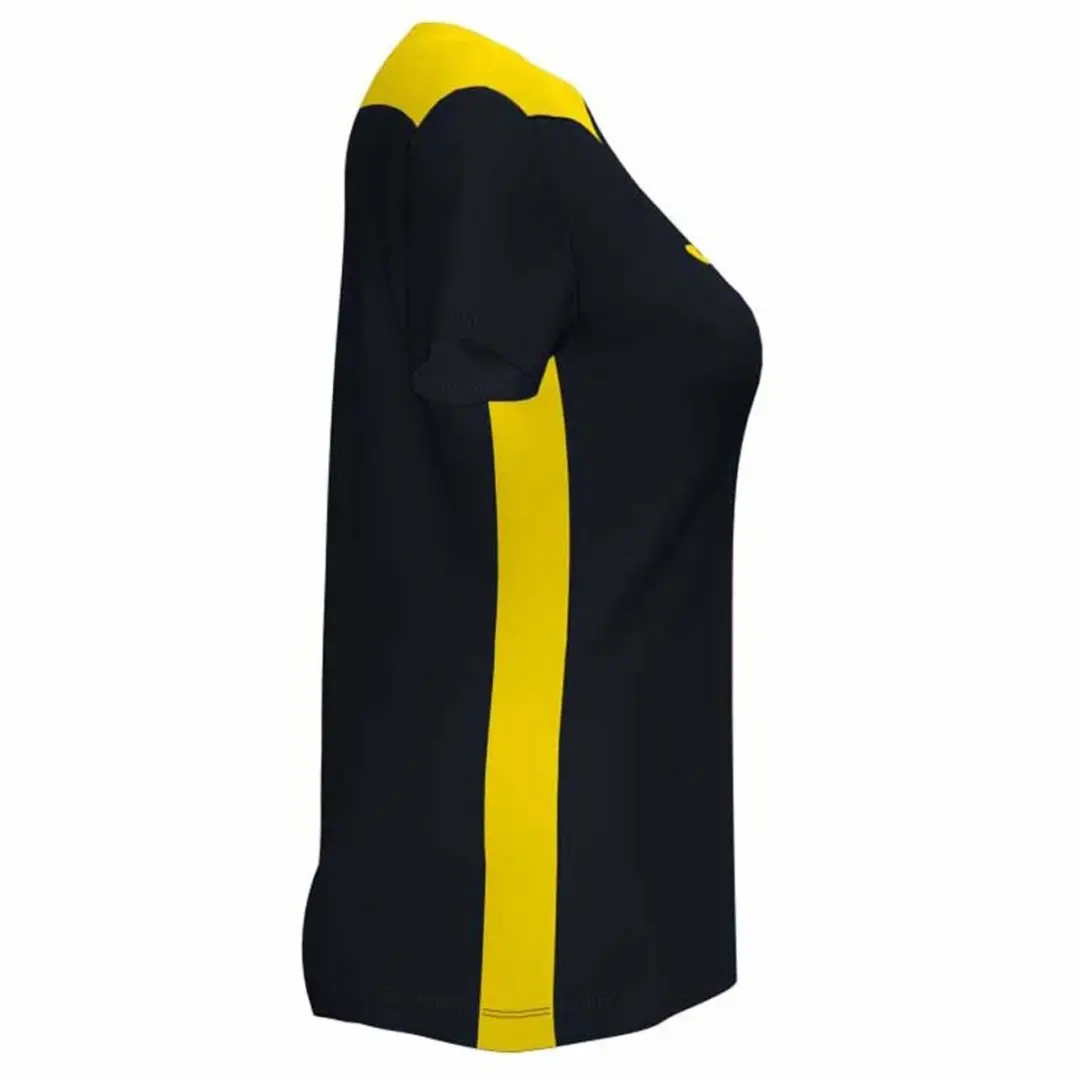 Joma Championship VI Shirt Dames - M - Zwart/Geel