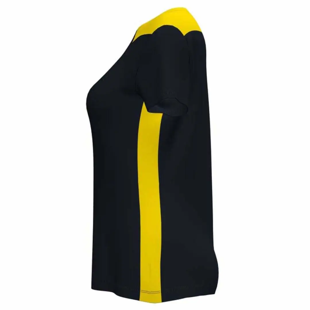 Joma Championship VI Shirt Dames - M - Zwart/Geel