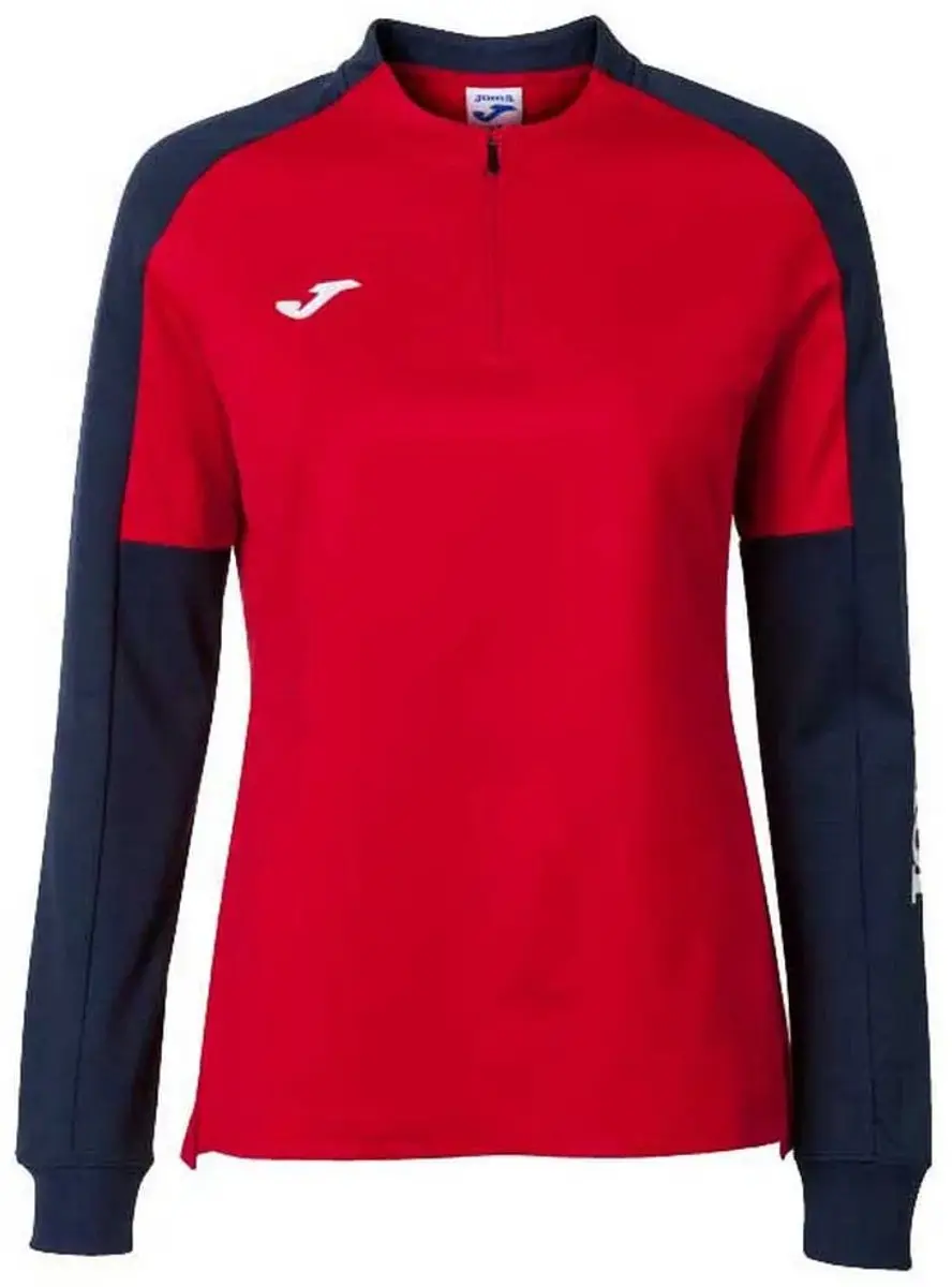 Joma Eco Championship Halfrits Sweatshirt - Rood/Navy - afbeelding 6 van 6