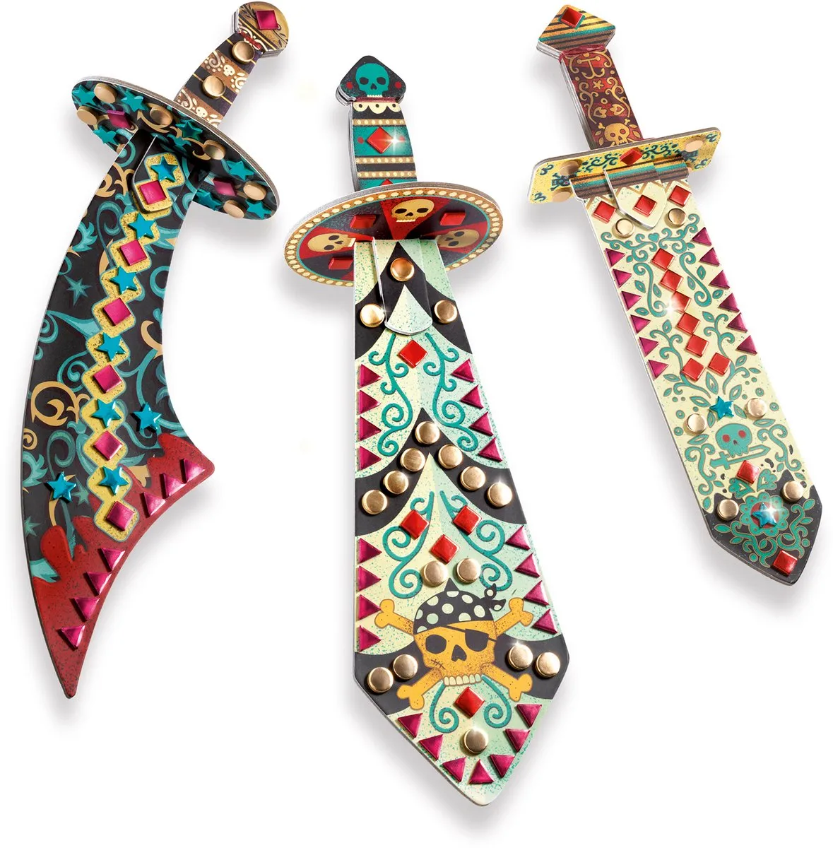 Djeco Like A Pirate Mozaïeken & Stickers Multicolor