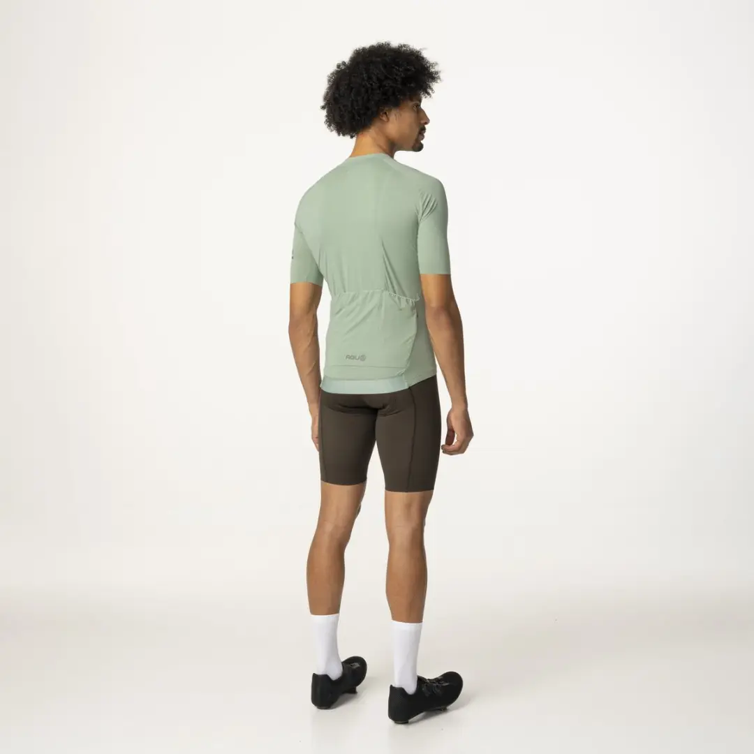 AGU Solid Wielrenshirt - 4-Way Stretch - 3 Achterzakken - S - Groen
