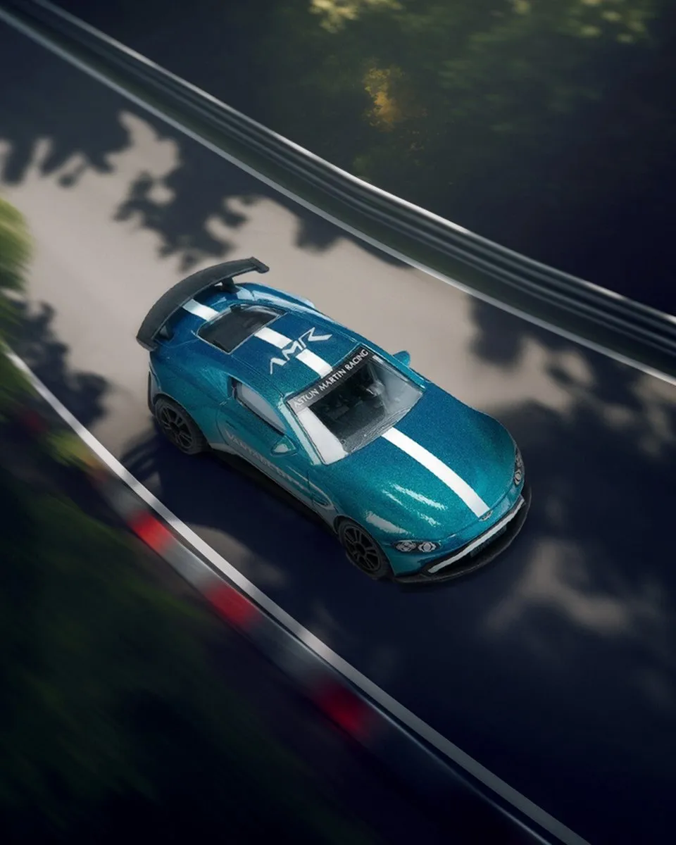 SIKU 1577 Aston Martin Vantage GT4 - Blauw