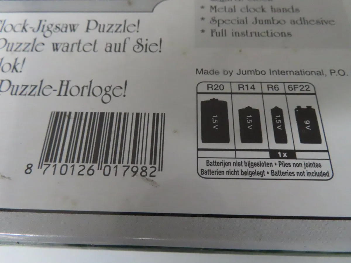 Jumbo Legpuzzel 437 Stuks - Klok Multicolor