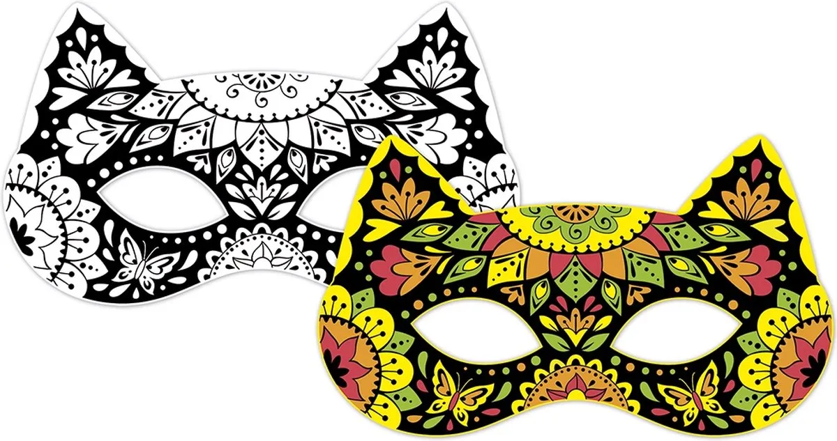 Janod Atelier Maskers Fluor - Multikleur