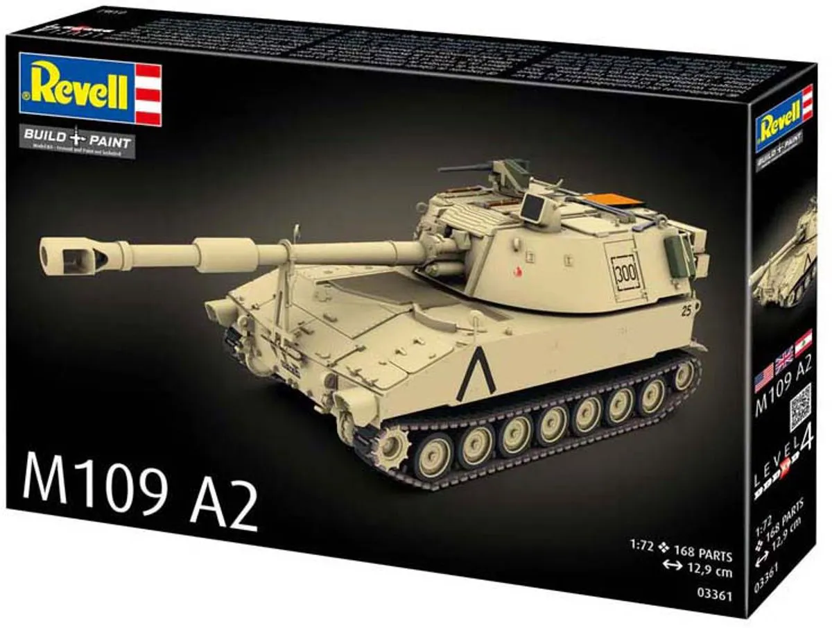 Revell M109 A2 Modelbouwpakket 1:72 - Militair Voertuig - 168 Onderdelen