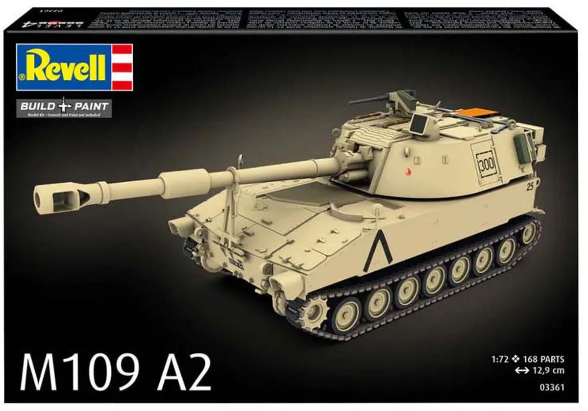 Revell M109 A2 Modelbouwpakket 1:72 - Militair Voertuig - 168 Onderdelen