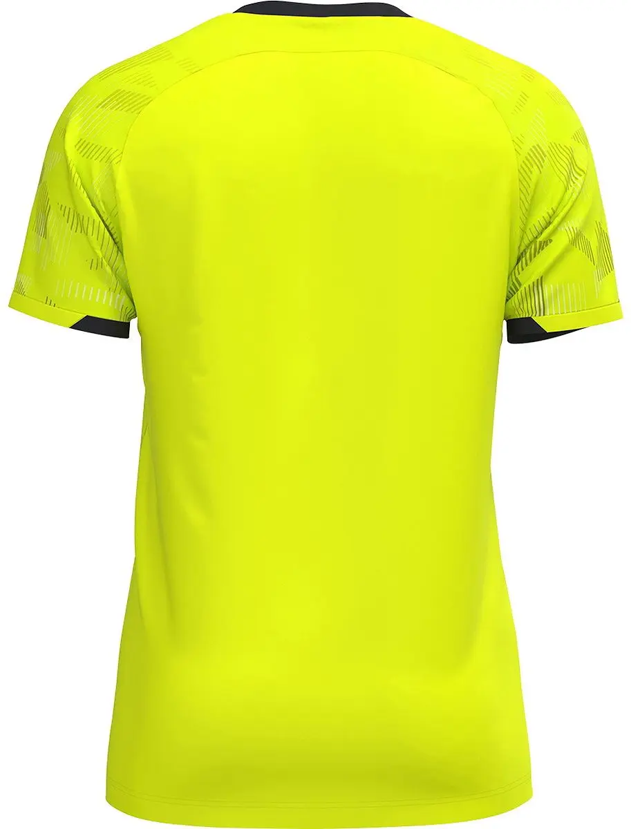 Jako Sonic Shirt Korte Mouw Kinderen 140 - Fluogeel/Zwart/Wit