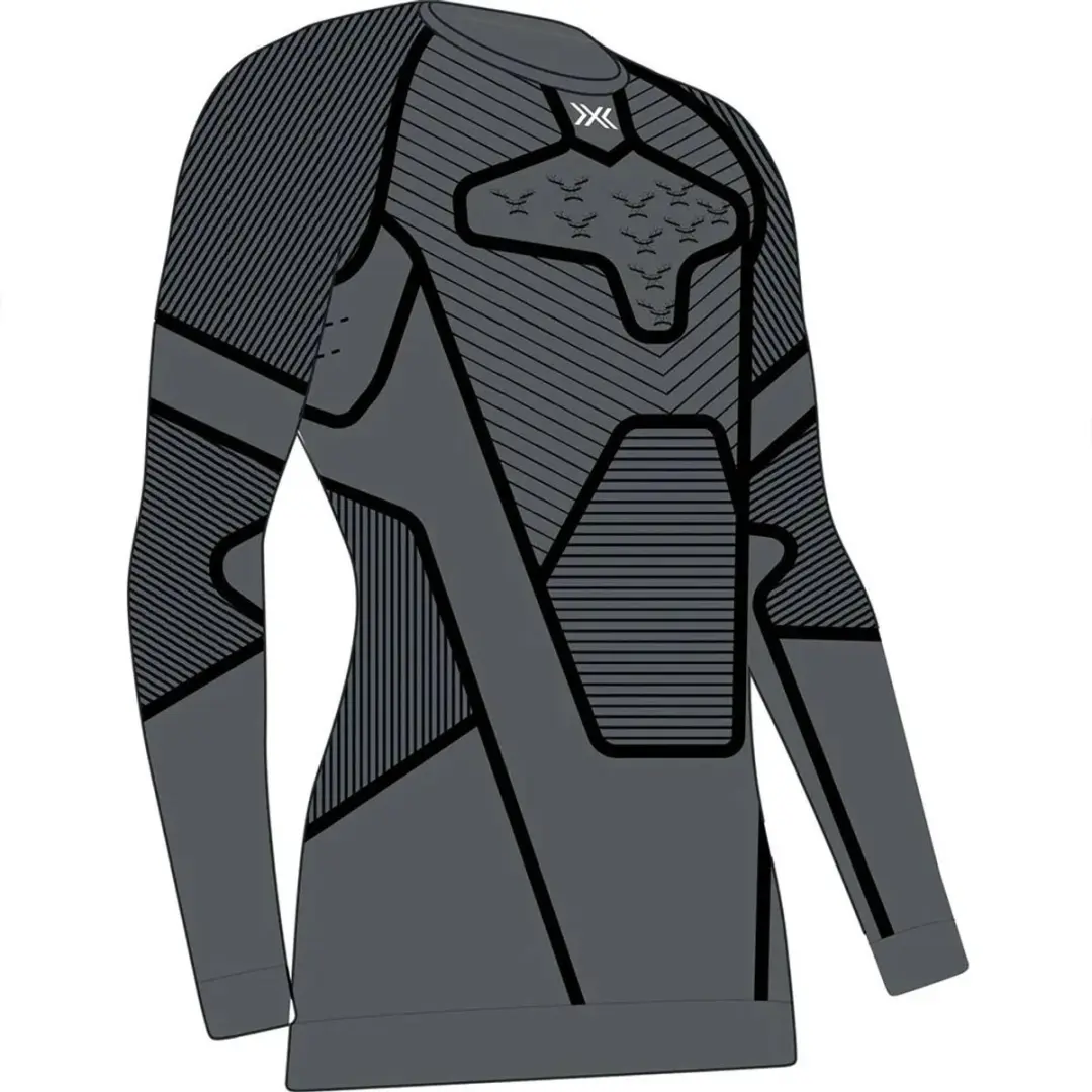X-Bionic Symbio Merino Lange Mouwen Basislaag - S - Rhino Grey
