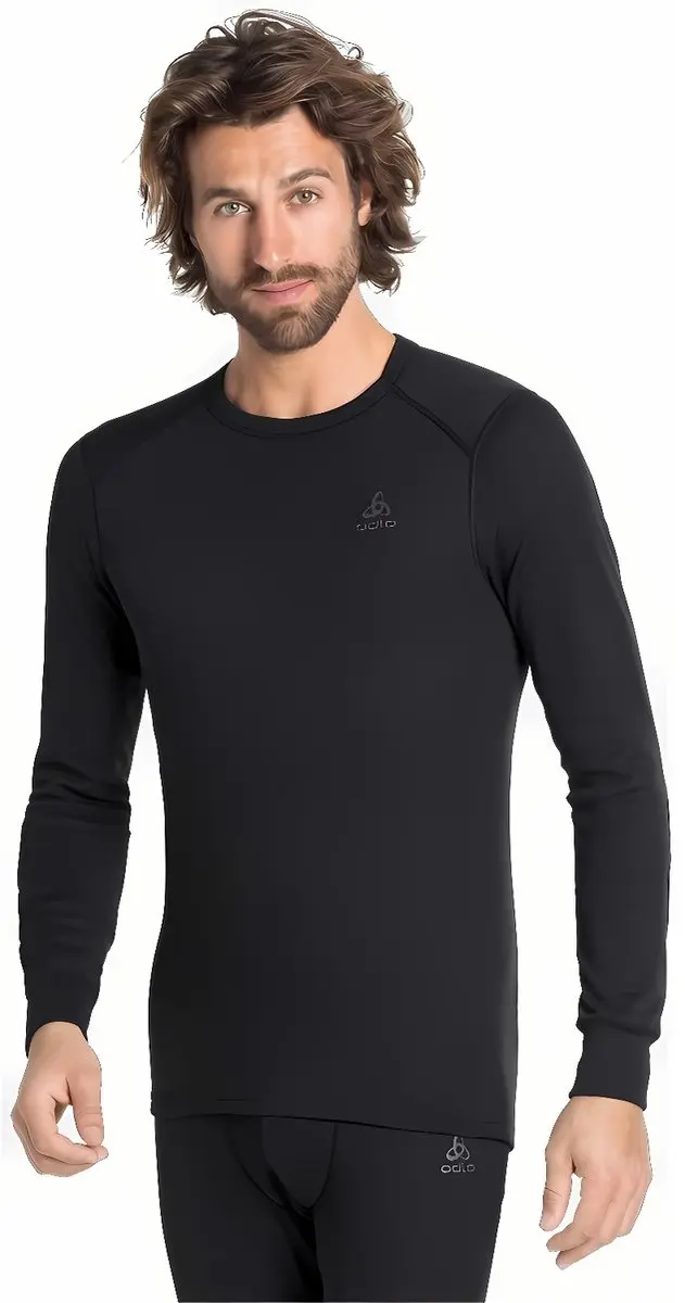 ODLO Active Warm Thermoshirt Heren - Maat M - Zwart