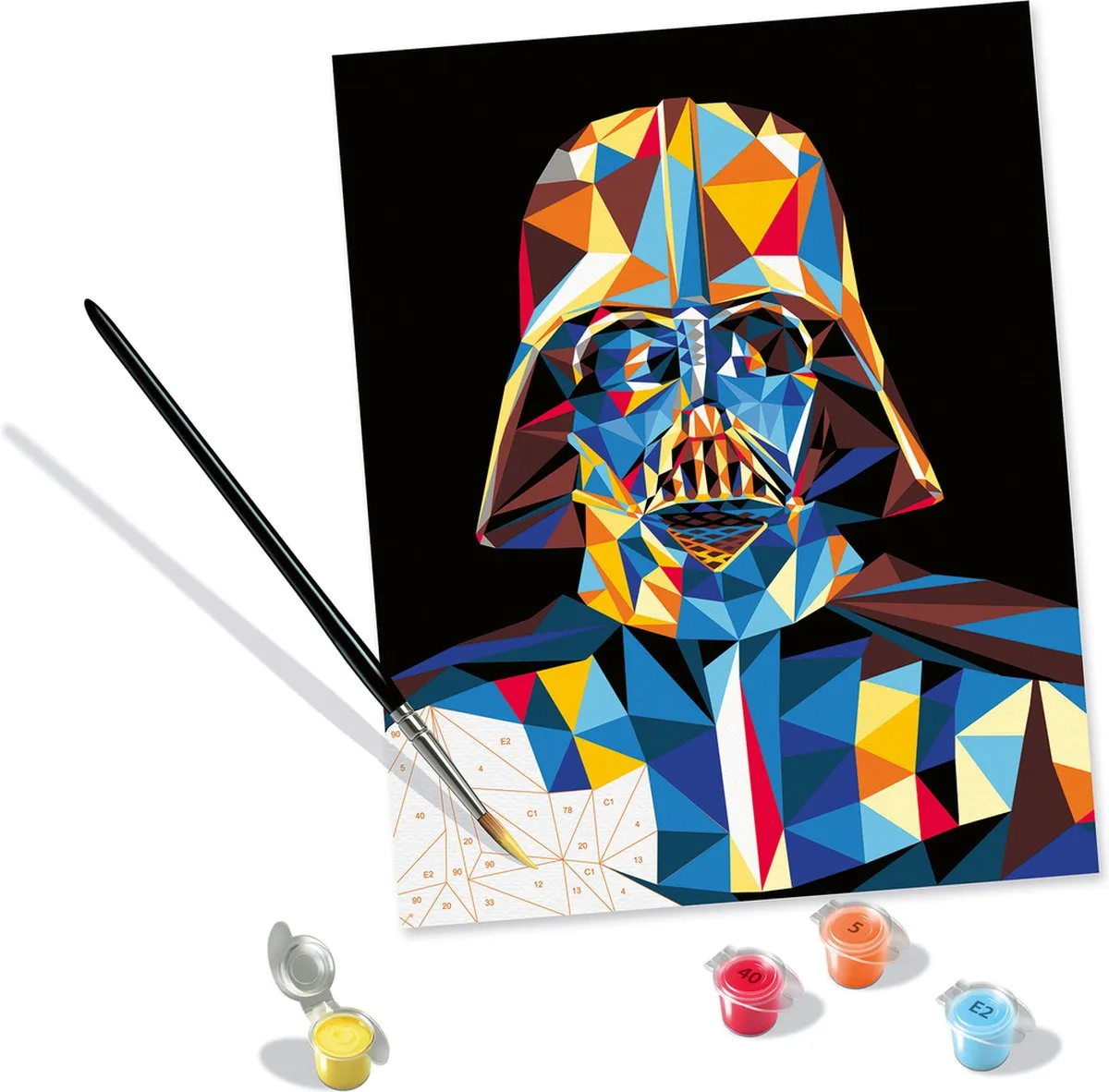 Ravensburger CreArt Star Wars Darth Vader Schilderen op nummer - Multicolor - 15 Kleuren - afbeelding 6 van 6