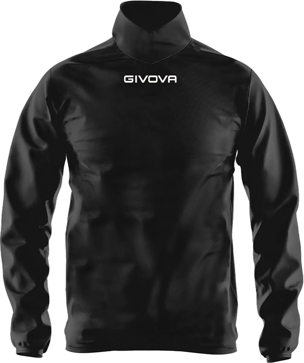 Men's waterproof rain jacket/regen top, zwart/black, maat L