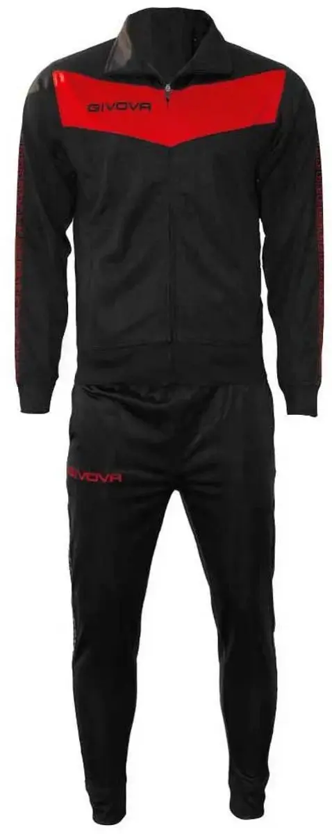 Givova Visa Trainingspak S - Zwart/Wit