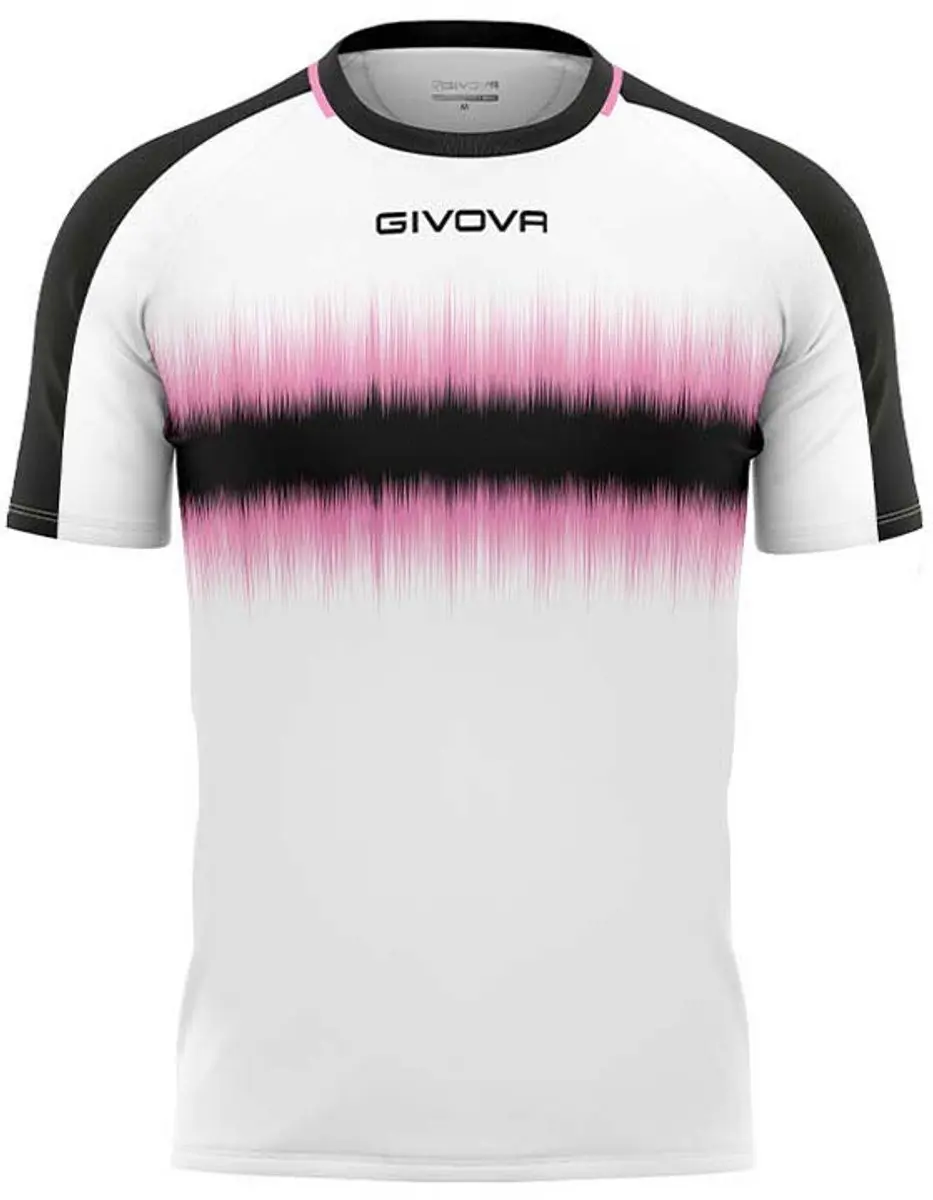 Givova Radio Sportshirt - L - Roze/Zwart/Wit