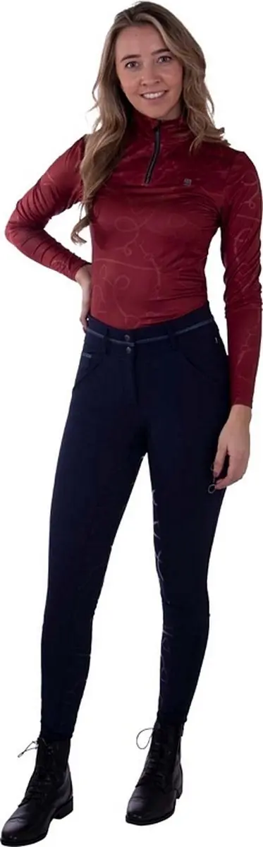 QHP Rijbroek Carrie Full Grip Navy