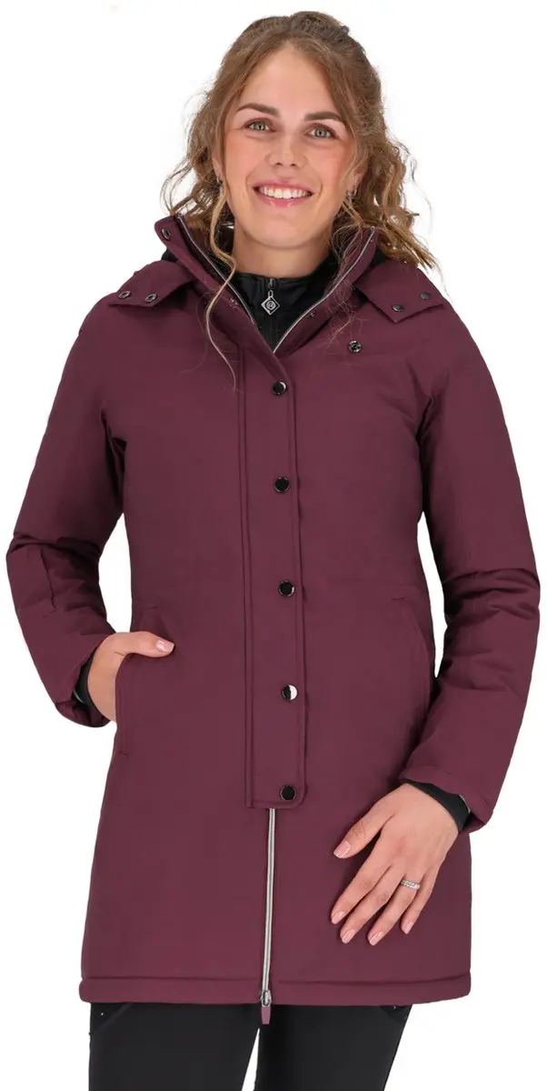 Qhp Winterjas Maelynn Wine Red