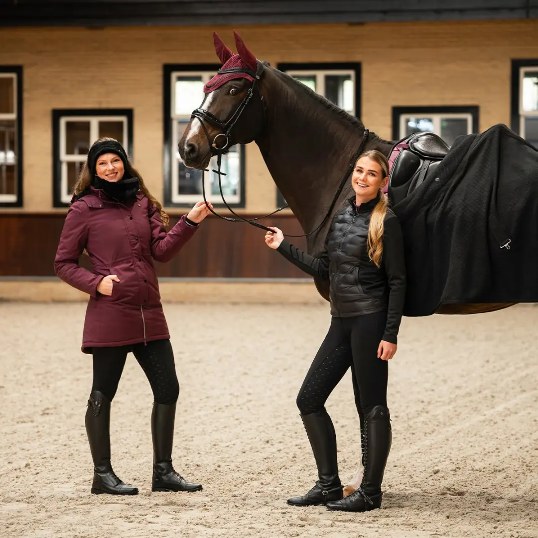 QHP Winterjas Maelynn - 36 - Rood - afbeelding 2 van 6