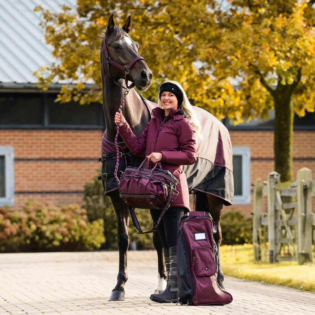 QHP Winterjas Maelynn - 36 - Rood - afbeelding 3 van 6