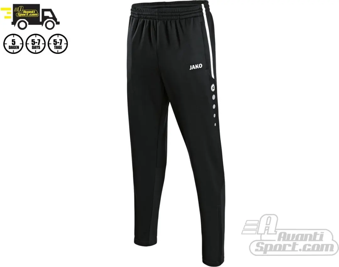 JAKO Pref Active Voetbalbroek Heren XXL - Zwart/Wit