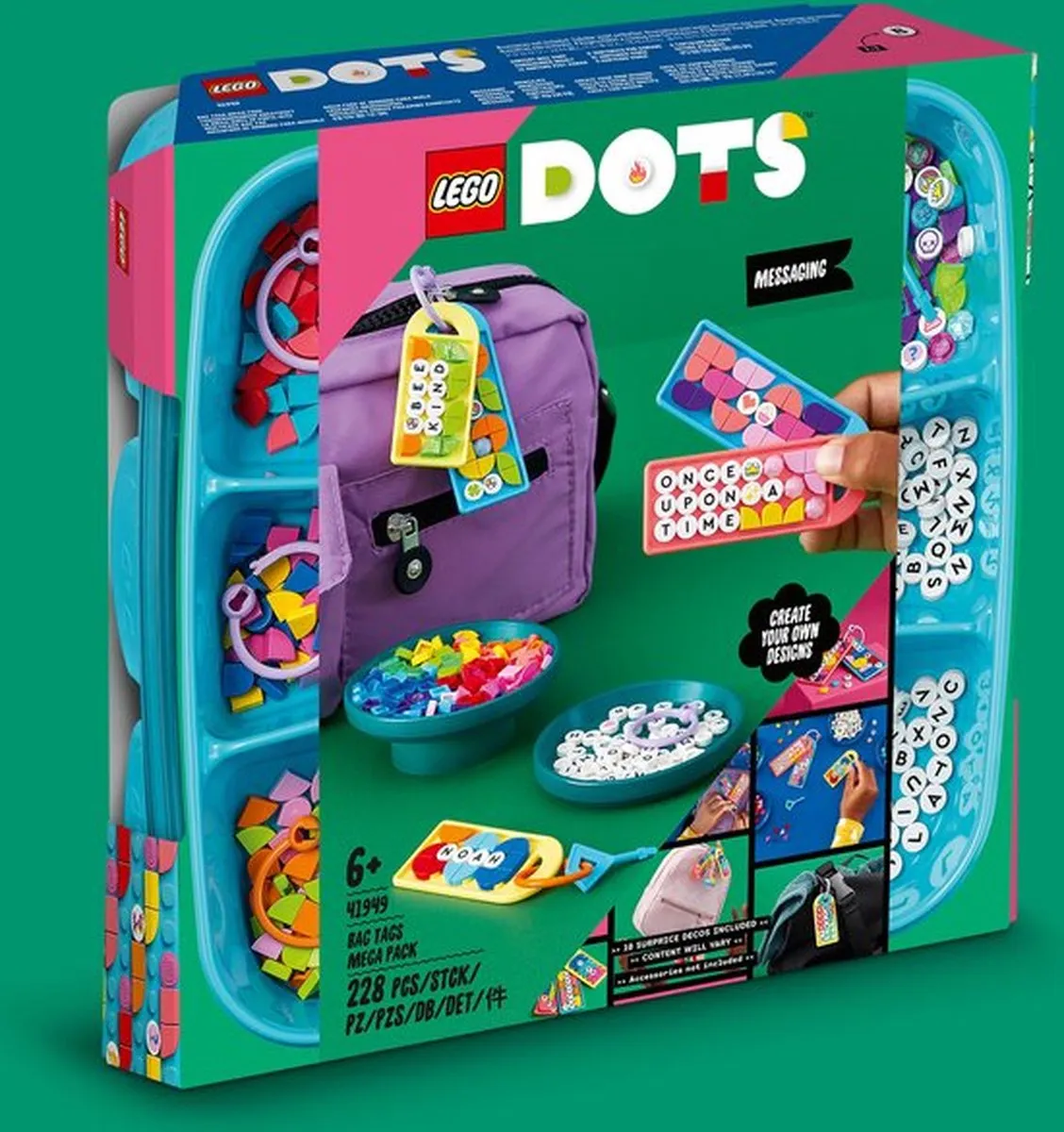 LEGO DOTS Taslabels Megapack 41949 - 228 Stuks