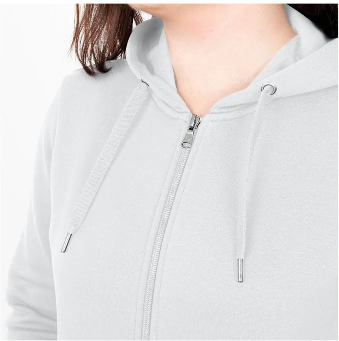 JAKO Organic Jas Met Kap Dames 38 - Wit