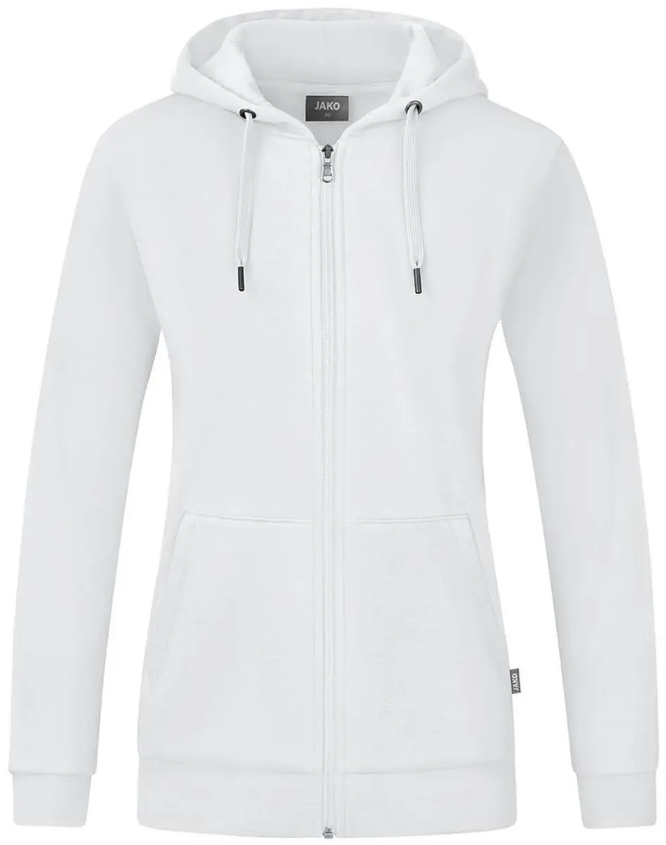 JAKO Organic Jas Met Kap Dames 38 - Wit