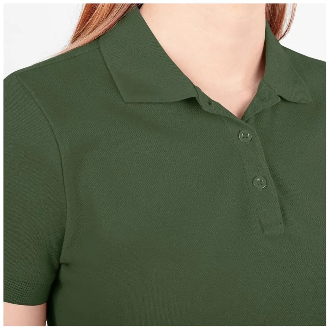 Jako Organic Polo Dames 42 - Olijfgroen