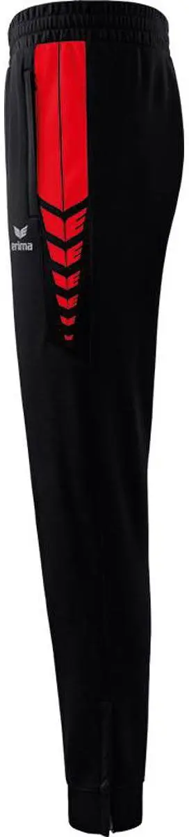 Erima Six Wings Worker Broek Kinderen 164 - Zwart/Rood