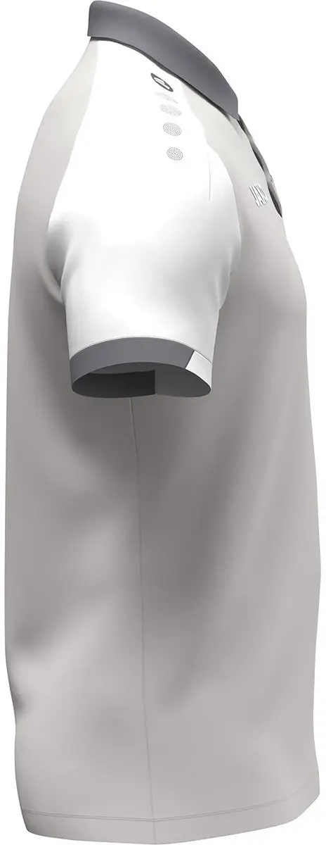 Jako Dynamic Polo Heren - Maat L - Lichtgrijs/Wit/Grijs