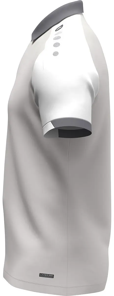 Jako Dynamic Polo Heren - Maat L - Lichtgrijs/Wit/Grijs