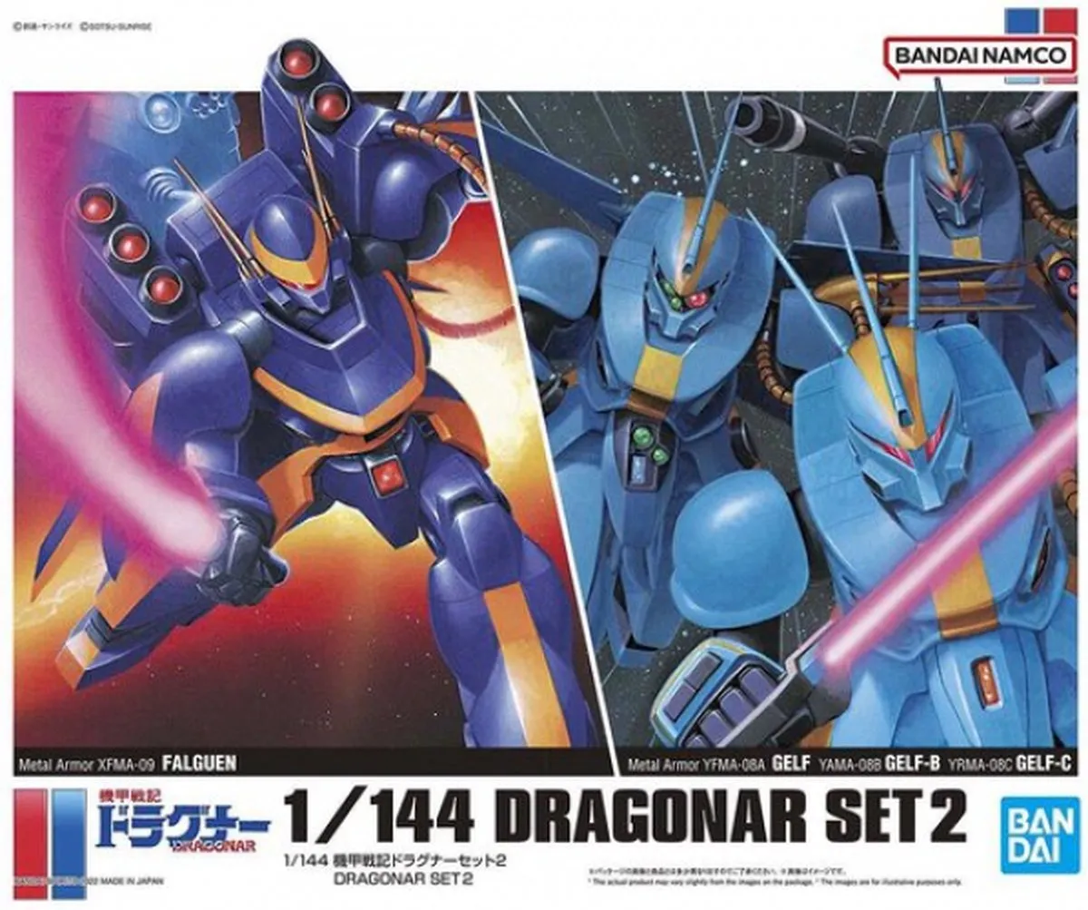 Bandai Namco Dragonar 1:144 Modelkit - Staand - Bonte kleuren