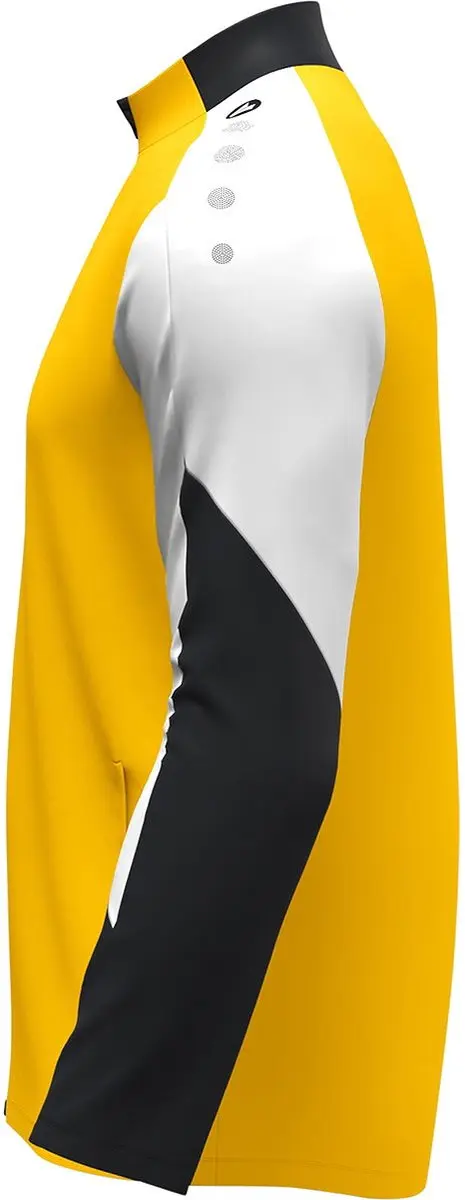 Jako Dynamic Polyestervest Heren - Geel/Wit/Zwart 4XL