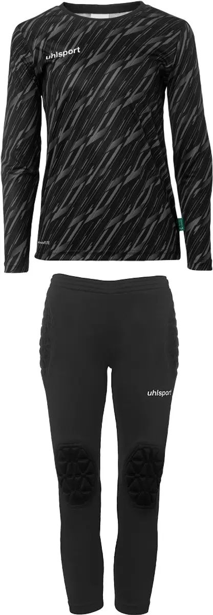 Uhlsport Progressive Goalkeeper Trainingspak Junior 164 - Zwart