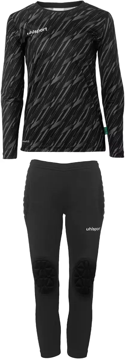 Uhlsport Progressive Goalkeeper Trainingspak Junior 164 - Zwart - afbeelding 6 van 6