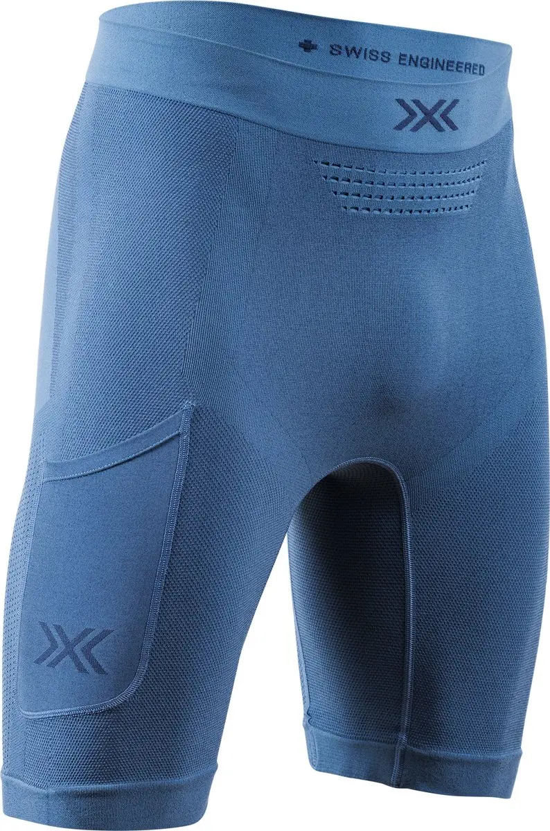 X-Bionic Xceed Run Hardloopshort Heren Slate Blue/Marine Maat XXL
