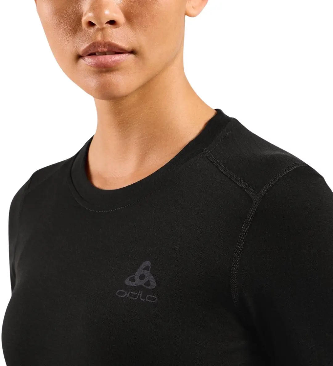 ODLO Natural Merino 160 Lange Mouwen Shirt - XS - Zwart