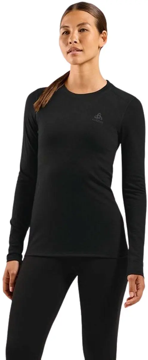 ODLO Natural Merino 160 Lange Mouwen Shirt - XS - Zwart - afbeelding 6 van 6