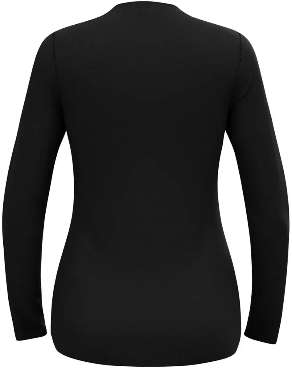 ODLO Natural Merino 160 Lange Mouwen Shirt - XS - Zwart