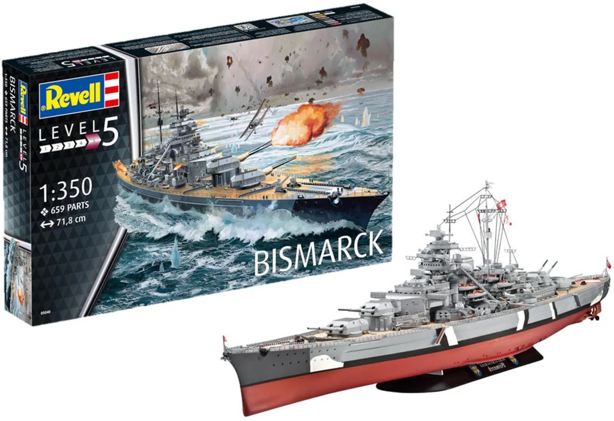 Revell 05040 Modelbouwpakket Battleship Bismarck 1:350
