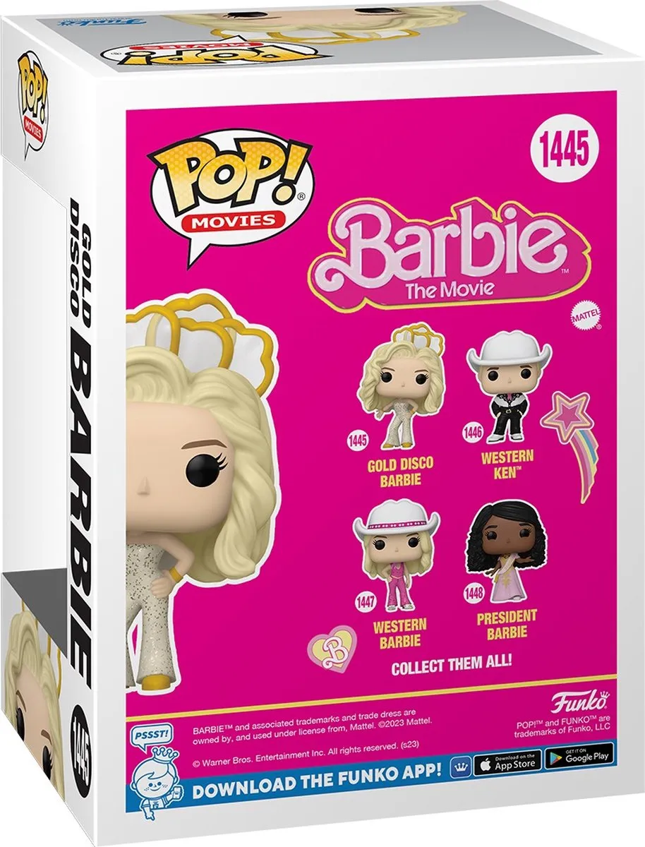 Funko Pop Movies Gold Disco Barbie #1445 - Multi - afbeelding 2 van 6