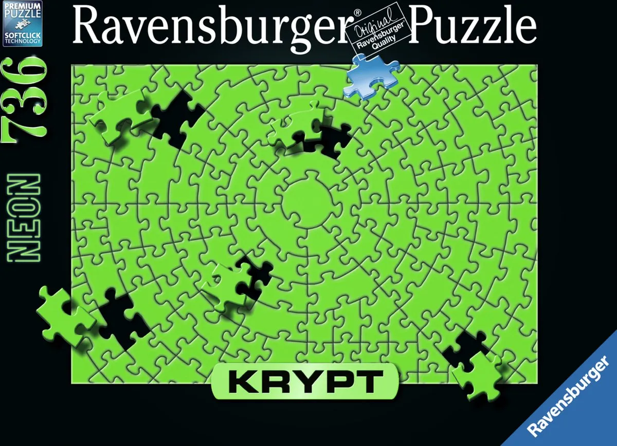 Ravensburger Krypt Neon Green Legpuzzel 736 Stuks