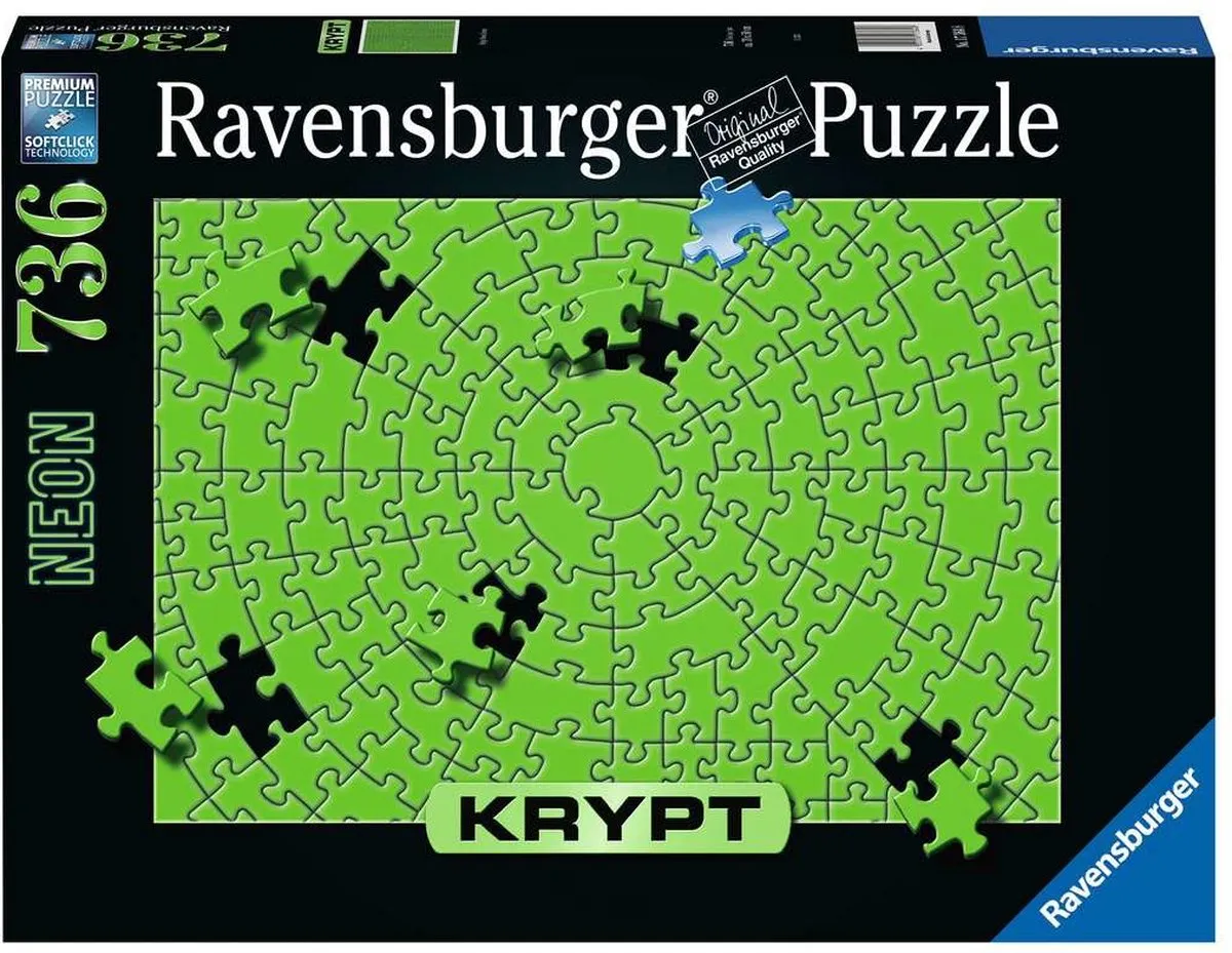 Ravensburger Krypt Neon Green Legpuzzel 736 Stuks