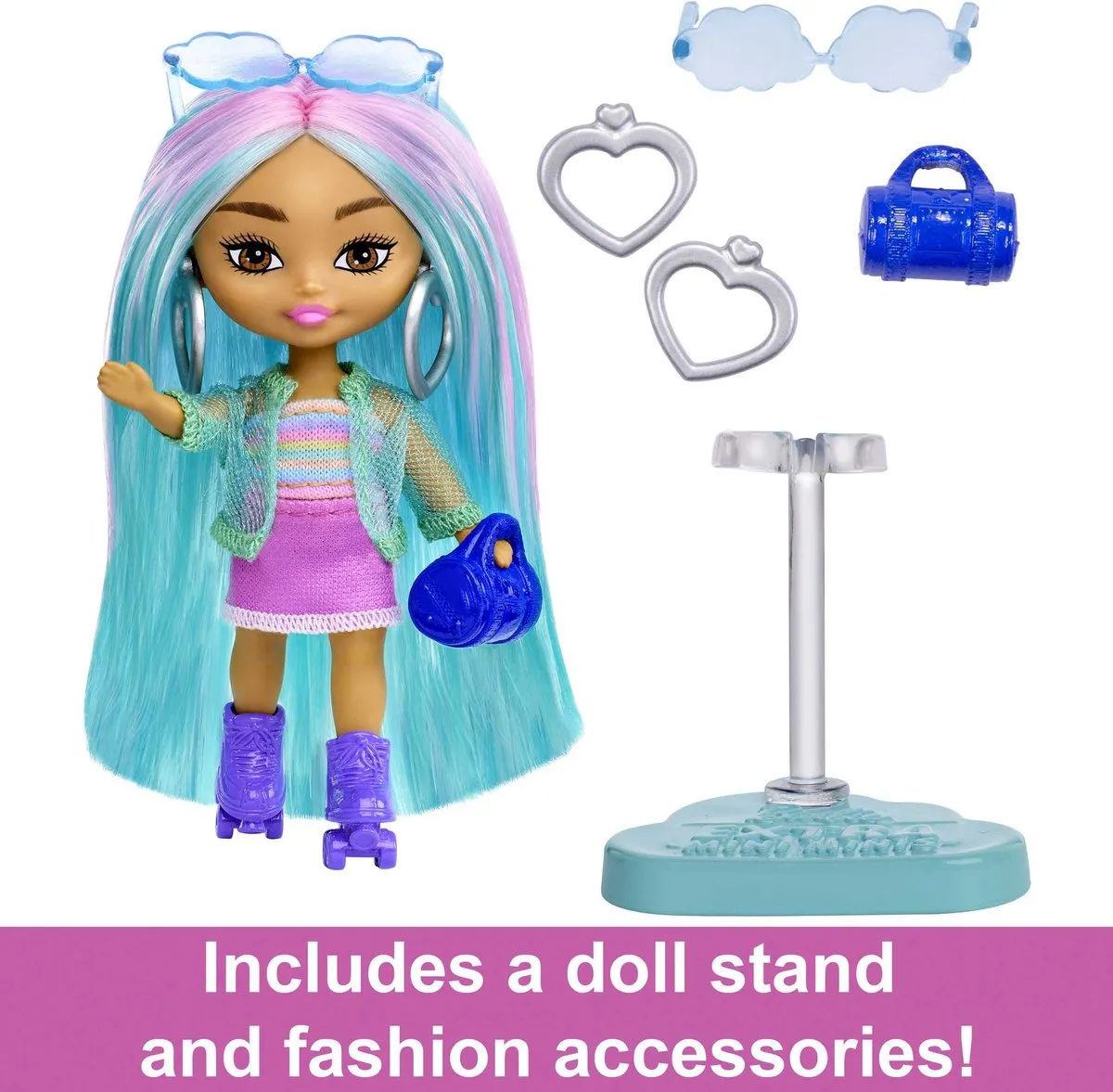 Barbie Extra Mini Mini's Pop Divers - 8.3 cm - afbeelding 6 van 6