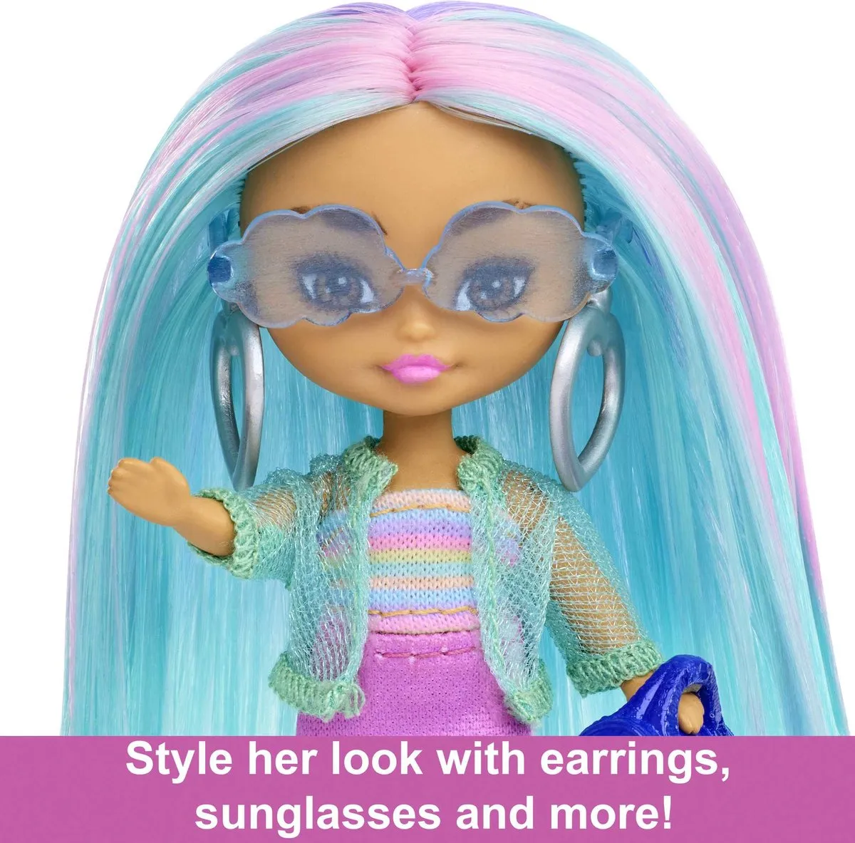Barbie Extra Mini Mini's Pop Divers - 8.3 cm - afbeelding 4 van 6