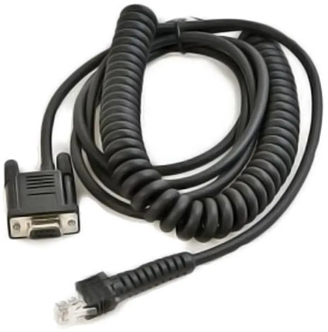 Datalogic RS-232, 9P, Male, Coiled, 3.6 m