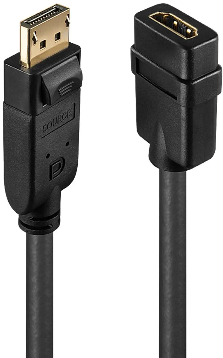 Lindy DisplayPort naar HDMI Adapter 0.15m - Zwart - afbeelding 3 van 4