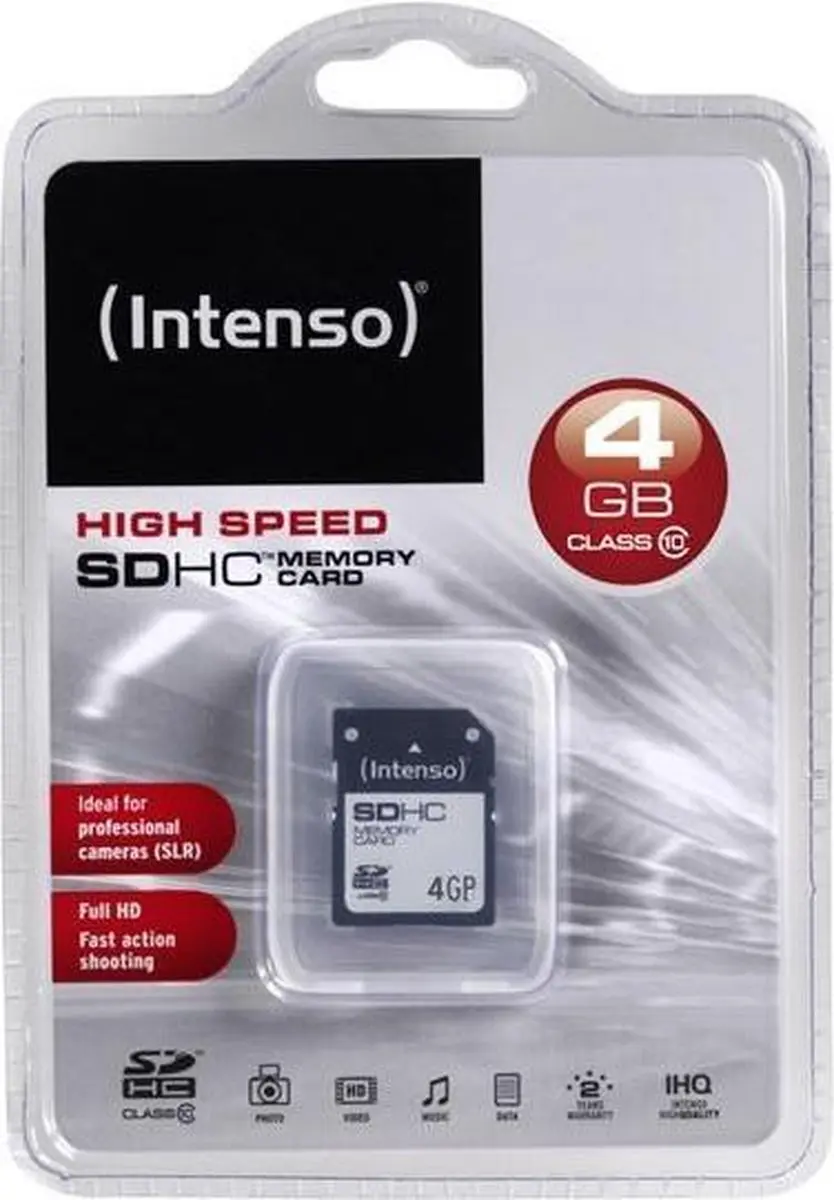 Intenso 16GB SDHC Class 10 Geheugenkaart